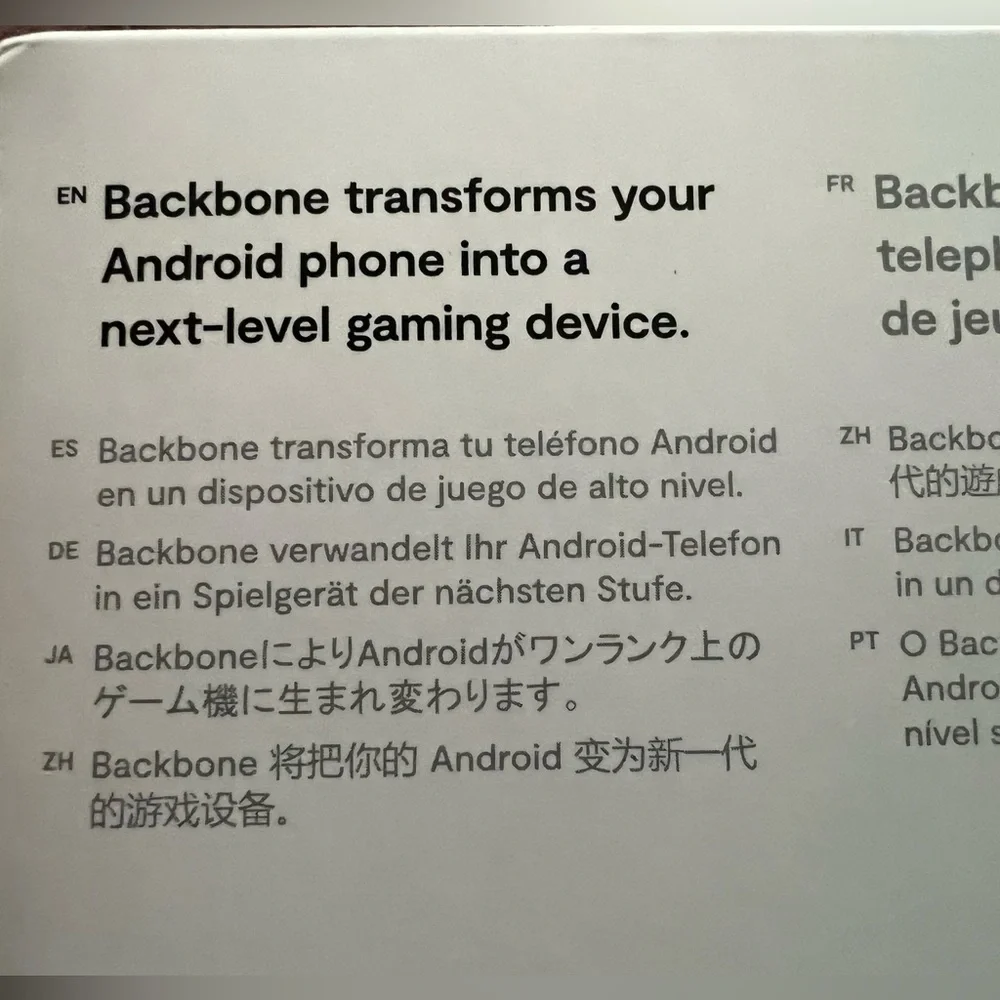 Backbone one mobile